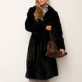 Eco Fur Coat “Midnight Black”