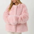 Eco Fur Coat “Rose Frost”